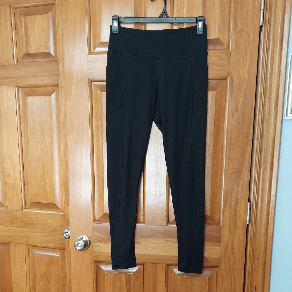 Victoria's Secret Sleek Black On Point Flow Joggers, Long Side Pocket, Size 12
